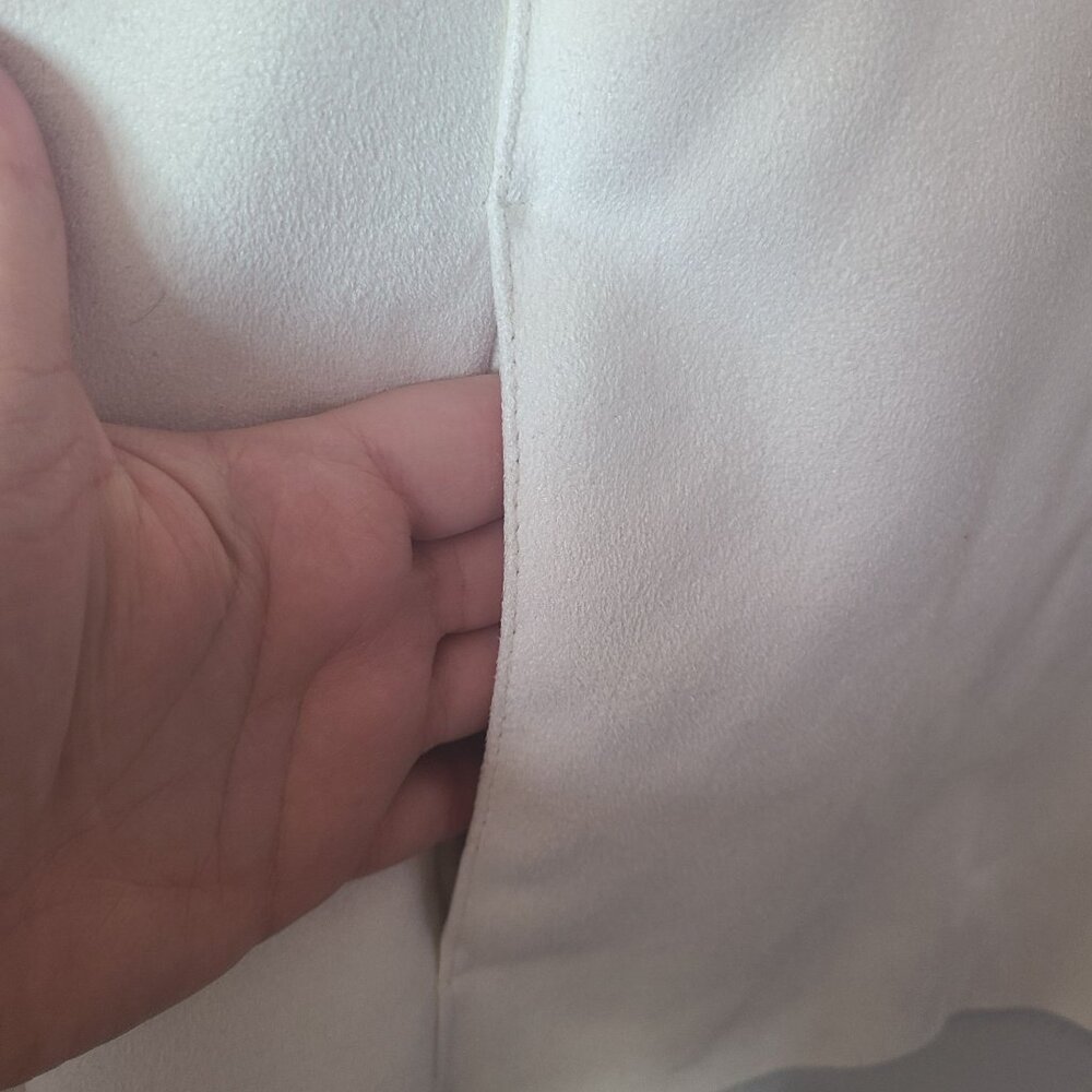 Ralph Lauren US Women's Size MP Faux Fur Faux Suede Vest Ivory Outerwear - Picture 4 of 11